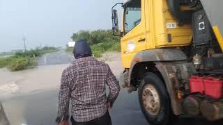 Lorry driver afraid to cross the chapta..then what happened next..?