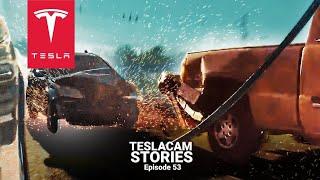 HONDA SMASHES INTO STOPPED CARS AT FULL SPEED | TESLACAM STORIES #53