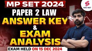 MP SET Law Paper Analysis 2024 | MP SET Law Answer Key 2024 By Karan Sir | MP SET Law Paper 2024