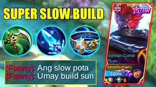 SUN SUPER SLOW BUILD IS HERE! | INSANE SLOWING EFFECT! | Supreme No.1 Sun - MLBB