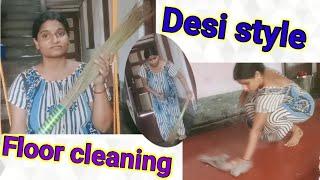 Desi style floor cleaning //Indian style floor cleaning //Bong Chandra Lifestyle