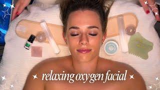 ASMR Sleep Facial | Crystal Healing | Bubble Bath Cleanse & Sleepy Massage