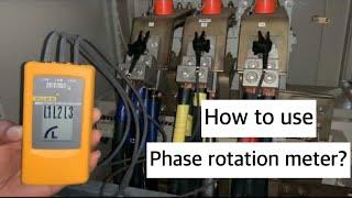 How to use a phase rotation meter? ‍️