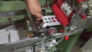 Aluminum foil adhesive die-cutting punching stamping machine + cut sheet+ waste collection device