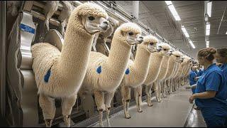 ALPACA Wool Processing: How Farmers Raise Alpacas for Fleece | Premium Fleece Production