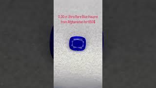 Ultra Rare 0.30 ct Blue Hauyne Gemstone from Afghanistan - For Sale at $850 #hauyne #bluehauyne