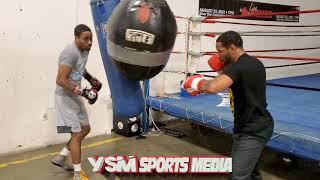 Coach Rell hits the Heavy bag with Rashiem Jefferson Jr...Like Father Like Son