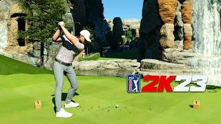 GOLFING THROUGH CAVES - Fantasy Course Of The Week #44 | PGA TOUR 2K23 Gameplay