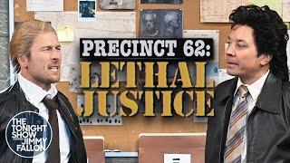 Precinct 62: Lethal Justice with Glen Powell | The Tonight Show Starring Jimmy Fallon