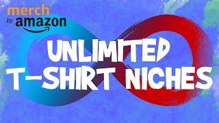 Find Unlimited T-Shirt Niches LIVE Merch by Amazon Research Tutorial