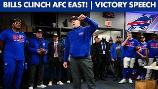 Postgame Victory Speech Following Buffalo Bills Fifth-Straight Division Title!