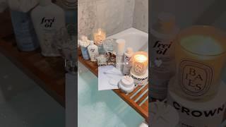 Bathtime is me-time #cleangirl #aesthetic #nightroutine #cocktail #selfcare #bubblebath #fyp #asmr