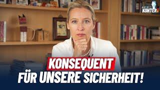 "Konsequent für unsere Sicherheit!" - Alice Weidel - Weidels Konter