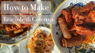 How to make Braciole di Cotenna/Cotica (Pig Skin Braciole)