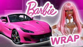 Real Life Pink Barbie Ferrari Wrap!