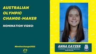 Anna Cayzer 2022 Olympic Change Maker Nomination Video!