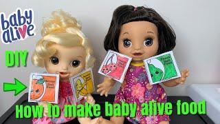 How To Make Baby Alive Food DIY doll food