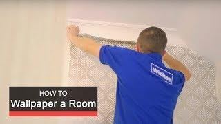 How to wallpaper a room with Wickes