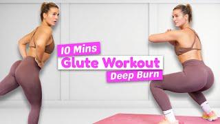 10 MIN GLUTE BURN WORKOUT - No Repeat, No Equipment (GROW YOUR GLUTES)