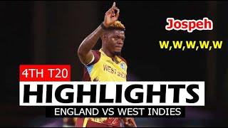 ENGLAND VS WEST INDIES 4TH T20 MATCH HIGHLIGHTS 2024 | ENG VS WI