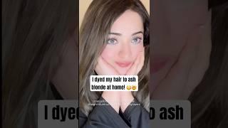 ash hair color #diyhaircut #ashblondehair #hairdyeathome #easyhairstyle #hairtransformation #fyp