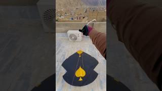 Black and Golden Guda kite flying on rooftops #phonk #kite #musi #mrolympia #phonkmusic #rawalpindi