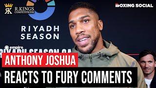 ANTHONY JOSHUA REACTS TO TYSON FURY BACKING DANIEL DUBOIS