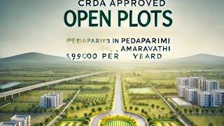 #crda approved open plots for sale in pedaparimi | Thullur | Amaravathi 6303035939