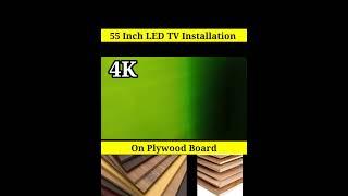 55 Inch LG Smart TV 4K Installation।।How to installation of Plywood Board 4K Ultra