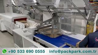 Cardboard Box Packaging, Fully Automatic Four Sides Closed Shrink Wrapping Machine