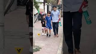 Saif Ali Khan spotted with kids in Bandra