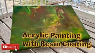 Acrylic Painting with Resin Coating - Just Craftin’ Around