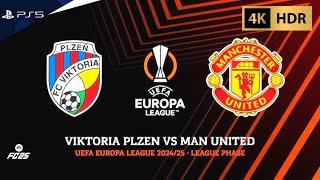 FC 25 - Viktoria Plzeň vs Manchester United | UEFA Europa League 24/25 | PS5™ [4K60]