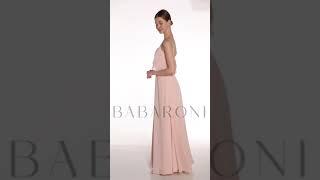 BABARONI GRACE Elegant & Neat Long Chiffon Bridesmaid Dresses with Spaghetti Strap