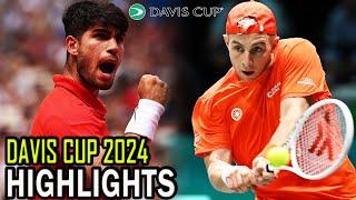 Carlos Alcaraz vs Tallon Griekspoor Tie-Break Highlights | Davis Cup 2024