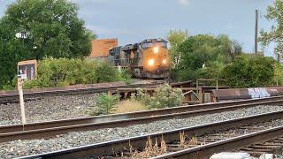 Steep 4 Track RR Crossing, CSX Interchange With NS, Radar Speed Check On Train, New Location 2 Film