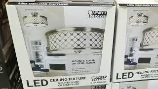 Costco! FEIT LED Semi / Flush Mount Ceiling Fixture!   $39!!!