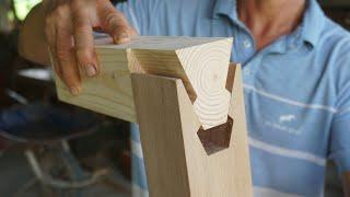 Extreme Wooden Woodworking Skills, ASMR Perfect A Hand Cut Mitered Dovetails