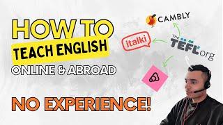 How To Start Teaching English Online & Abroad with No Qualifications! ‍️