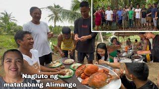 Masaya ang kainan sa palaisdaan | Nagluto ng matatabang Alimango