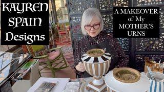 KAYREN SPAIN Designs: A Makeover of my Mother's Urns