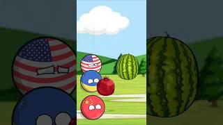 Why Did Ukraine Give USA Its Pomegranate? #countryballs #countries #shortsvideo