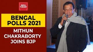 Mithun Chakraborty Joins BJP Ahead Of Bengal Assembly Polls, Pledges To Work For Poor | India Today