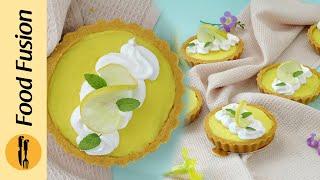 Lemon Tart (Egg less) Recipe by Food Fusion