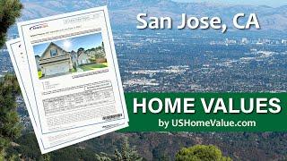 San Jose CA Home Value Reports/Real Estate CMA Appraisal Estimates