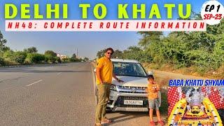 Delhi to Khatu By Road | Khatu Shyam Ji Mandir Friday Darshan Sep-23 #travelvlog #khatushyam #khatu