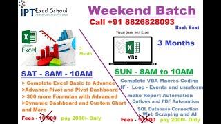 2 Hours Free Advanced Excel  and  VBA Macros Programming In Hindi Live with Sujeet Sir