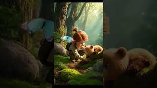 "The Mountain of Courage | Lina and the Bear's Epic Adventure  (3D Animated Short Film)"