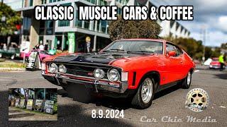 Classic Muscle Cars & Coffee @ Bonnie & Dukes Cafe Port Melbourne 8.9.2024