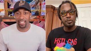 “B*TCH” KWAME BROWN & GILBERT ARENAS CHECK EACH OTHER LIVE FACE TO FACE SETTLING BEEF MUST SEE